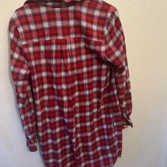 Simply southern flannel size M, red checkerd - Picture 4 of 4